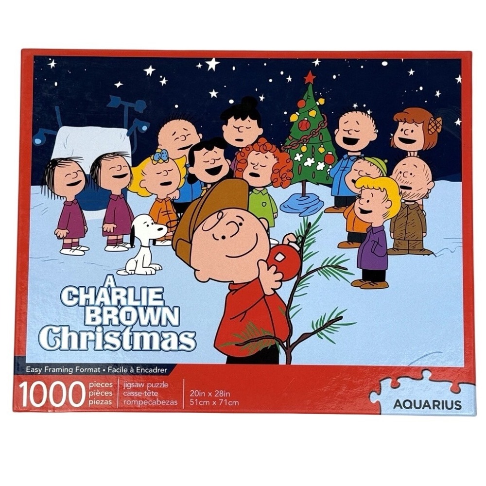 Aquarius Peanuts A Charlie Brown‎ Christmas 1000 Piece Jigsaw Puzzle 20x28
